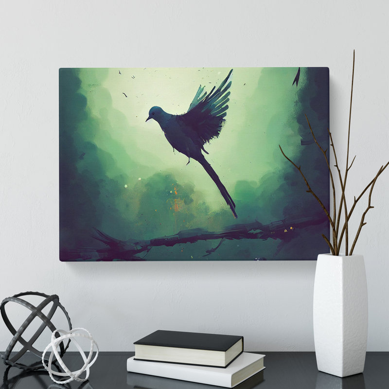 Dove Abstract - Wrapped Canvas, 40cm H x 60cm W x 3cm D