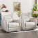 Gilden 35.8'' Wide Modern and Breathable Fabric Power Swivel and Rocker Recliner (Set of 2)
