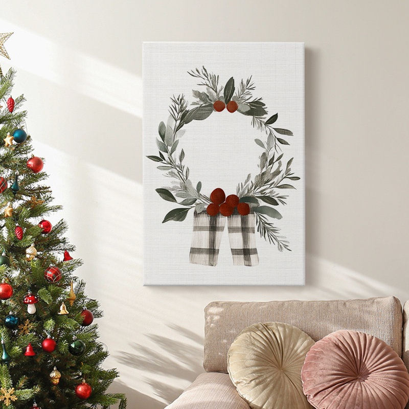 Art des Fêtes de Noël - Toile tendue avec châssis CDXL III, H 18 po x l 12 po
