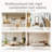 Multifunctional Left-Right Combination Hall Cabinet (Can Be Used Separately) With Storage And 4 Hooks, Storage Cabinet/ Hall Tree 2 In 1 For Living Room, Kitchen And Hallway,Antique Beige-1981948828