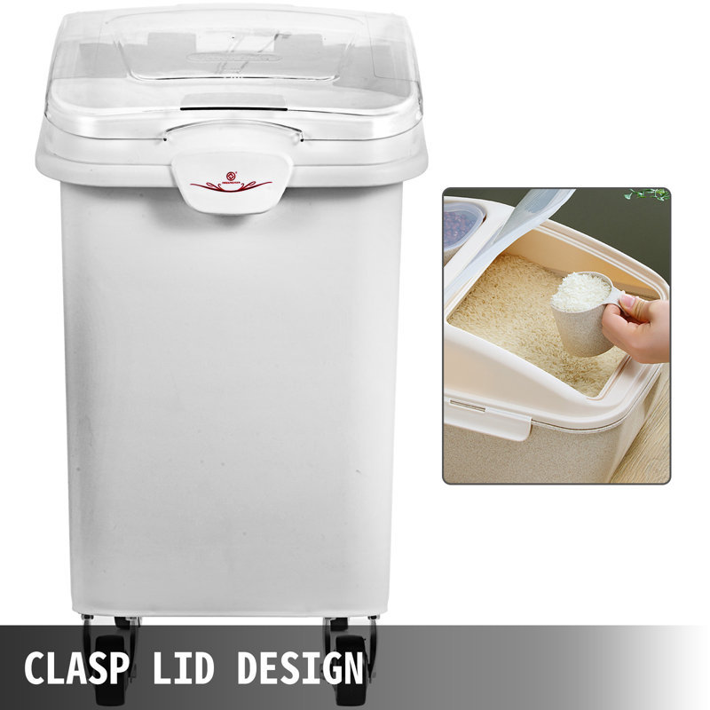 VEVOR 27 Gallons Rectangle Plastic Food Storage Container
