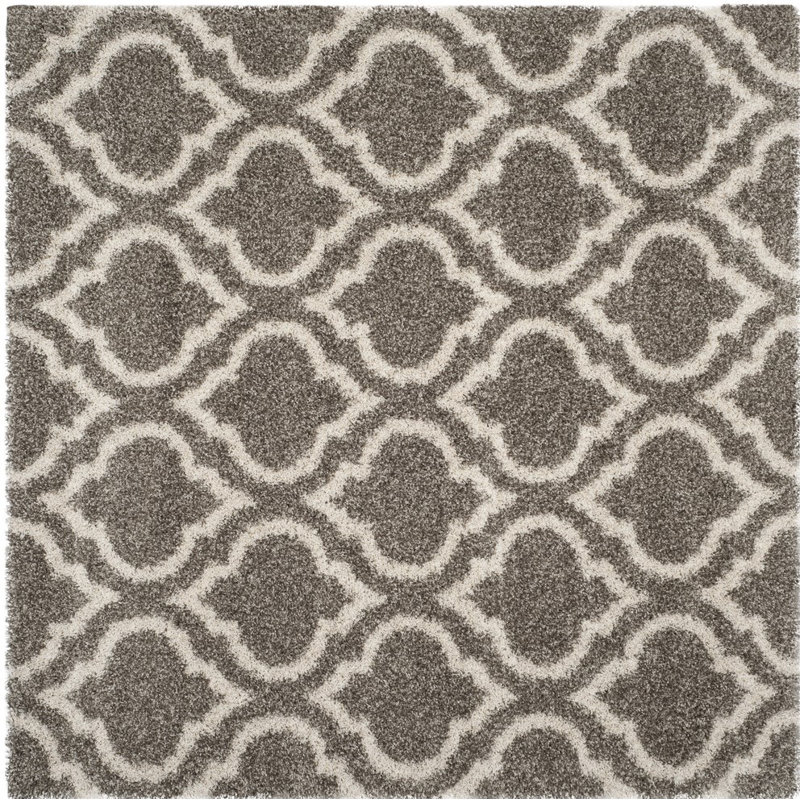 Tapis à poils longs Darrold Hudson, Carré 5 pi 3 po