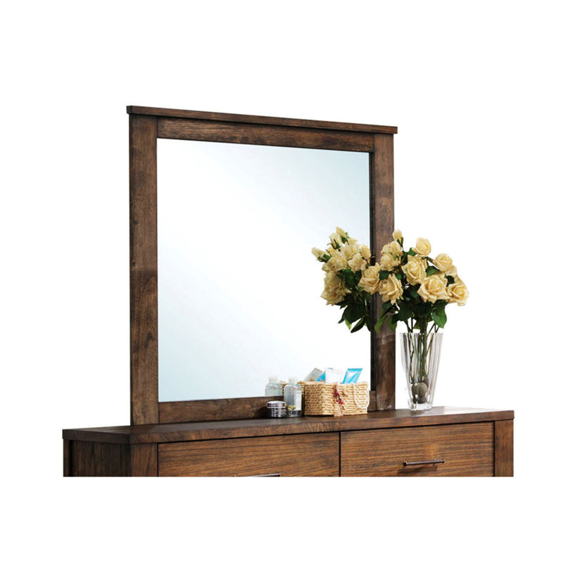 Miroir à cadre en bois, miroir décoratif pour l'intérieur