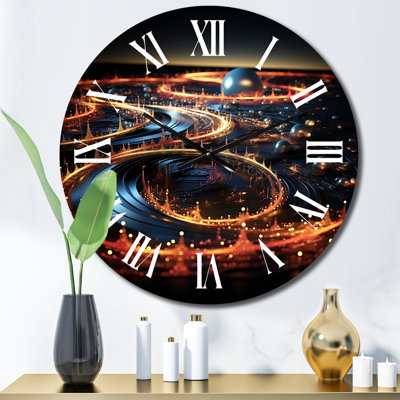 Horloge murale en métal