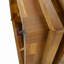 Fauteuil club d'extérieur surdimensionné avec structure en bois d'acacia