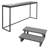 16.5 In. X 36 In. X 35.5 In Spa Bar And 2 Tier Spa Steps In Smoke-53537574-53537578