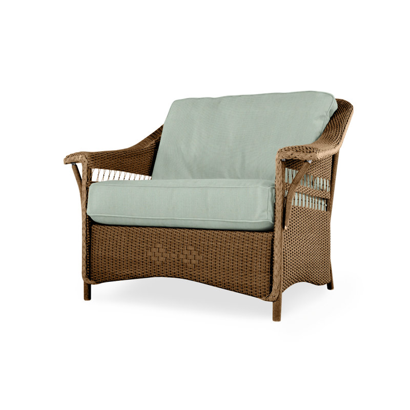 Nantucket Outdoor Lounge Chair, Loveboat Mint, Bark