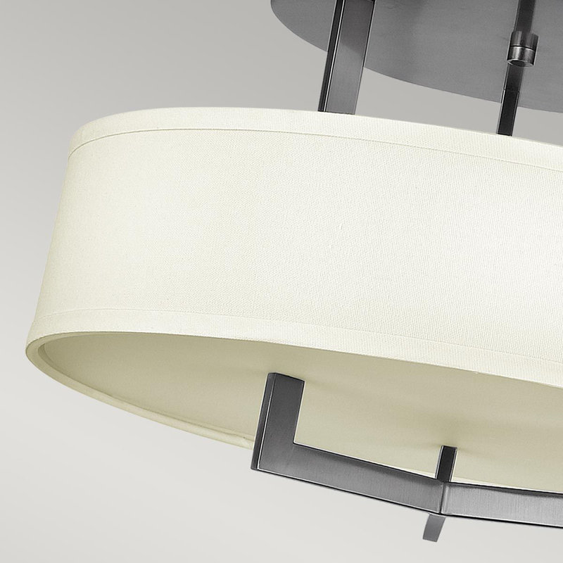 West Fabric Semi Flush Mount