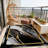 Marbled Pattern With Gold Frame Area Rug, Soft And Lightweight, Suitable For All Seasons, Easy To Maintain And Easy To Clean, Machine Washable Carpet Floor Mat, Suitable For Living Room, Bedroom, Dining Room, Hallway, Balcony, Room Decor, Home Decor, Out-632734555