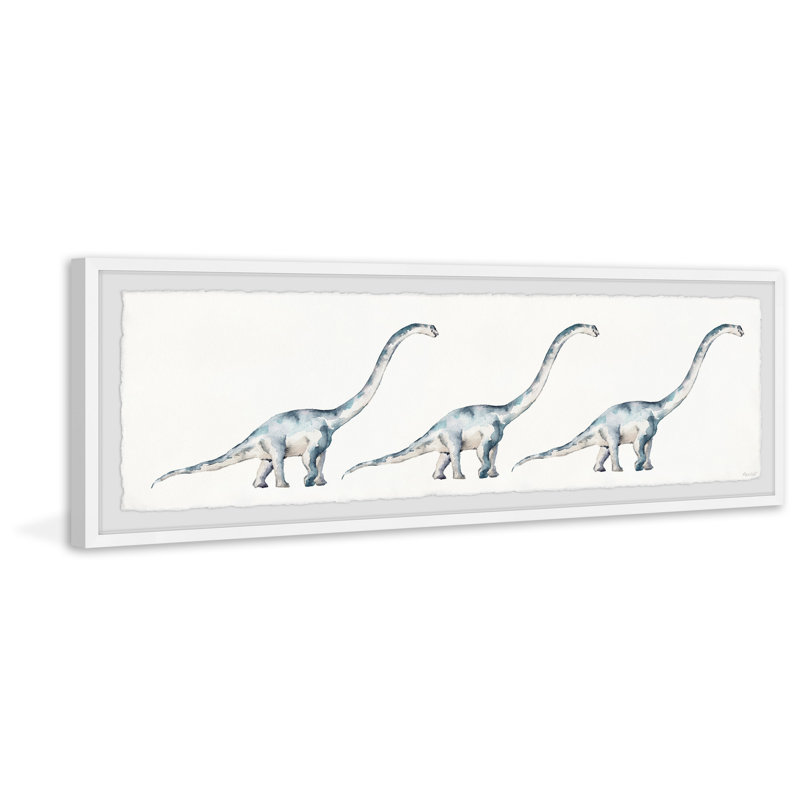 «Bieber Huge Dinosaurs», reproduction encadrée, H 15 po x l 45 po x P 1,5 po