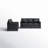 Ansela 77.2" W 2-Piece Genuine Leather Sofa and Loveseat Set-86448876