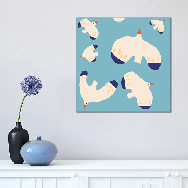Birds In Sky by Art Mirano - Wrapped Canvas Print, 45.72 cm H x 45.72 cm W