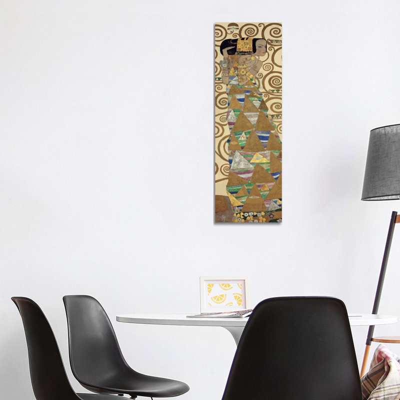 Expectation, Vertical by Gustav Klimt - Wrapped Canvas Panoramic Print, 121.92 cm H x 40.64 cm W x 1.91 cm D