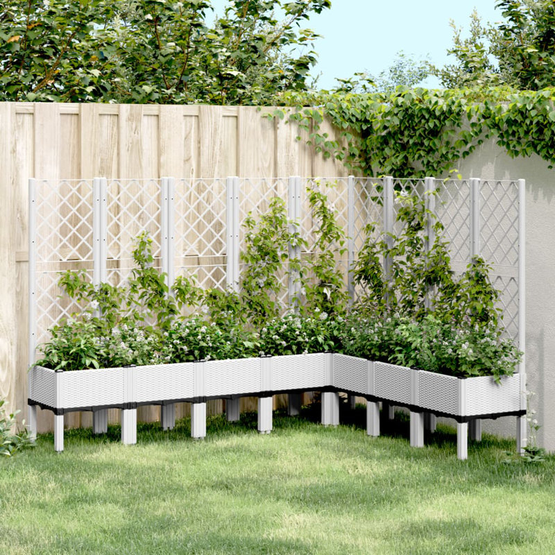 Breckon Planter Box, White, 55,9'' H X 63'' W X 78'' D
