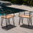 2 Rustic Chair - Wood Seats, Iron Frames, Finish, For Backyard Patio Use Outdoor 2 Chairs, Frame, Stylish Furniture