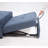 Luxury Sherpa Sofa Bed Chair, 3-Level Adjustable Backrest, Armless Sleek Design, Instant Pull-Out Bed With Accent Pillow-1481038327