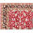 Hand-Knotted Red Oushak Wool Area Rug 6x9 ft– Traditional Floral Medallion Design, Vintage Oriental Carpet