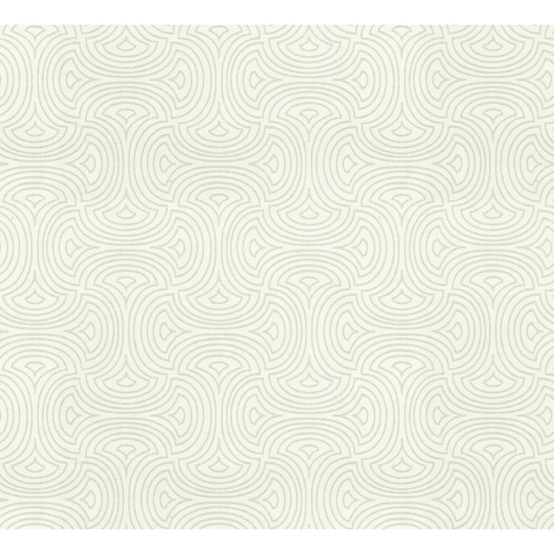 Geometric Wallpaper Roll by Candice Olson, White