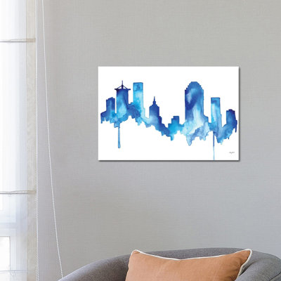 Tulsa Skyline 1 Piece Wrapped Canvas Painting