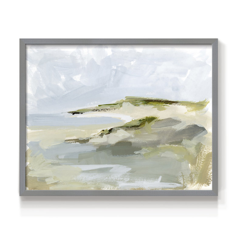 Sea Cove Impression I - impression encadrée - réarmable, H 8 po x l 10 po, Gris