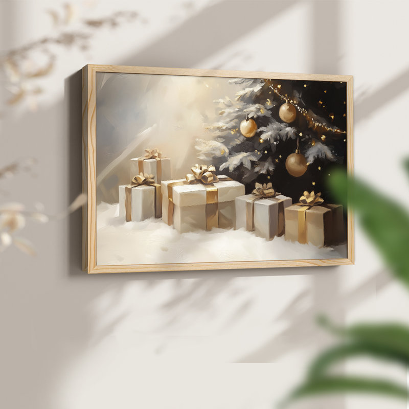 Art de Noël - CMLXVI - Reproduction encadrée - Restickable, H 16 po x l 20 po