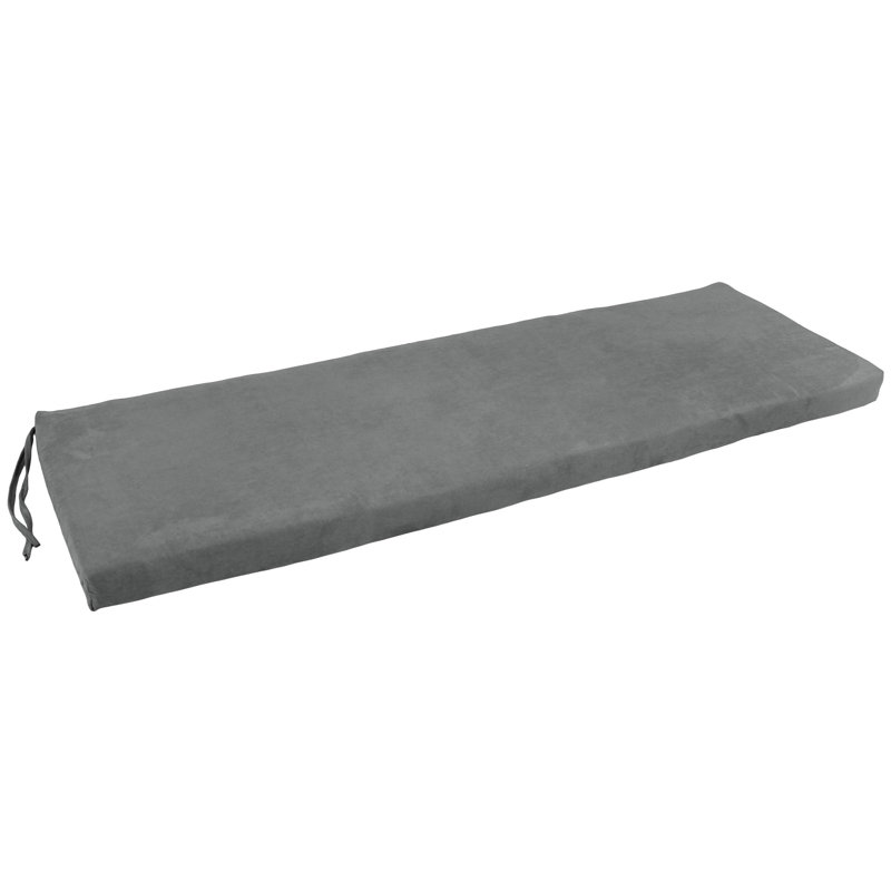 Outdoor 3'' Bench Seat Cushion, Gray