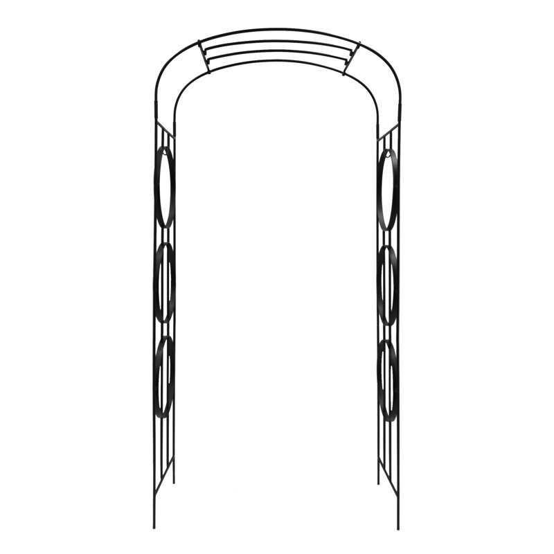 44'' W x 19'' D Metal Arbour in Black
