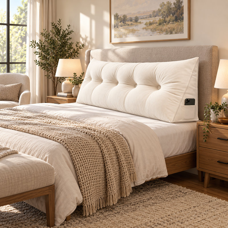 Upholstered No Headboard Design Headboard