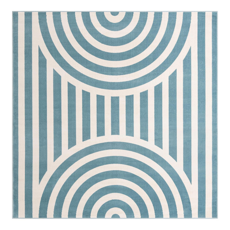 Tapis pour enfant Unique Loom Lines, Carré 7 pi 10 po