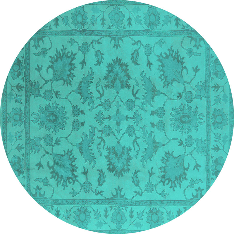 Jalontae Oriental Indoor Rug, Round 6'