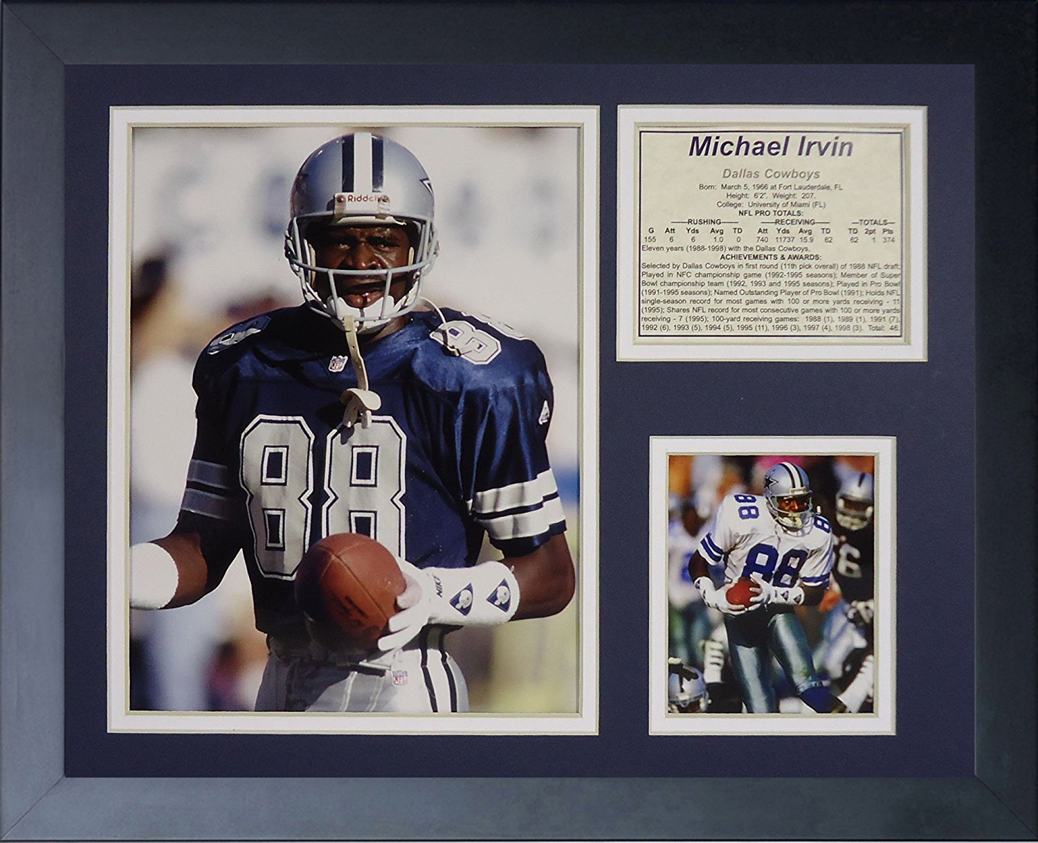 Legends Never Die Michael Irvin Framed Memorabilia Wayfair