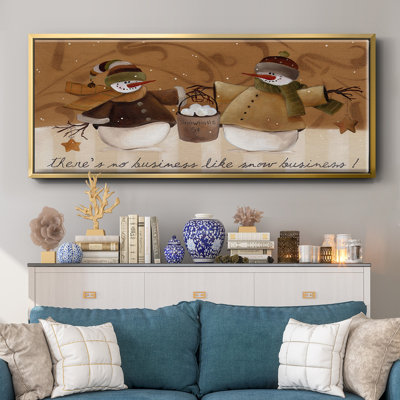 Snowballs- Framed Canvas