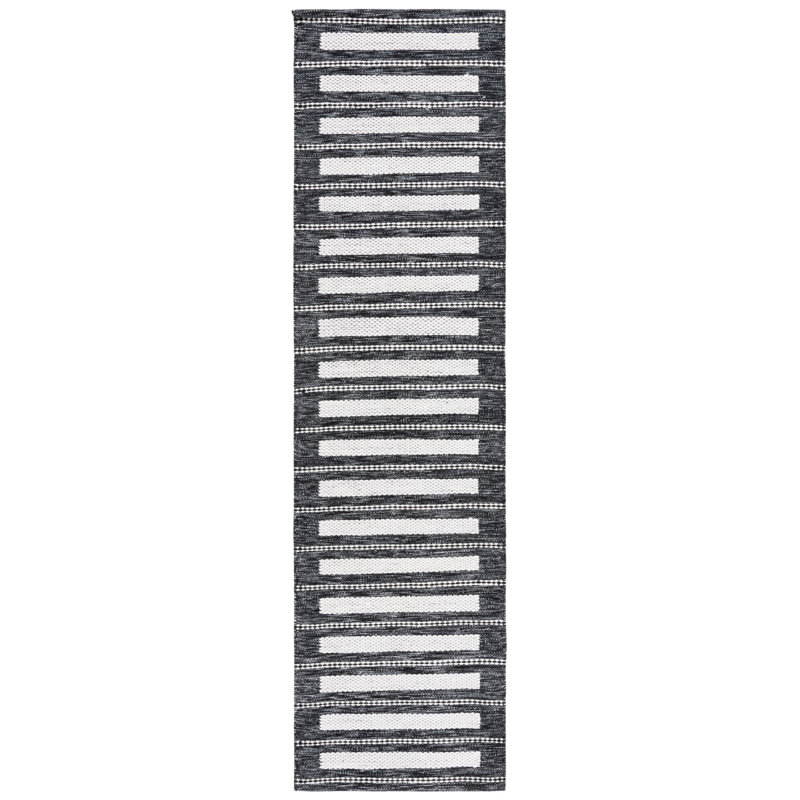 Janam Hand Woven Pet Striped Rug, Runner 2'3" x 8'