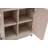 Jodie 67.6" H x 31" W Mid-Century Modern 6-Shelf Bookcase with Tempered Glass Doors in Whitewashed Oak-646712748