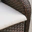 Fauteuil inclinable d'extérieur réglable avec coussins Nirmaan