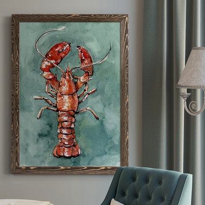 Blaid Aquatic Lobster II, reproduction d'art sur toile