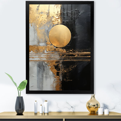 " Black And Gold Abstract Meditation IV "