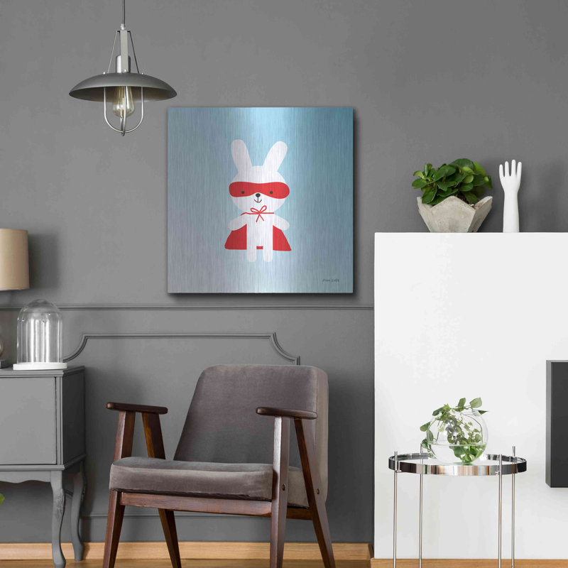 Trinx «Rabbit Super Artero» par Ann Kelle Designs, art mural en métal, H 24 po x l 24 po