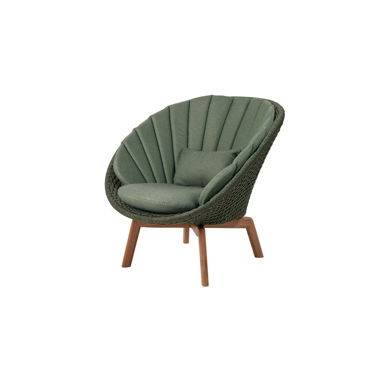 Dark Green Lounge Chair Cushion Set