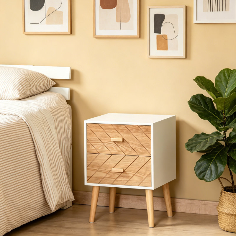 40cm W Particle Board Bedside Table