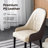 Modern 5/7 Pieces Dining Room Sets, Pre-Assembly Rectangular Dining Table Sets, Sintered Stone Tabletop Kitchen Dining Table Set With Upholstered PU Leather Chairs-1335641240-1335641241-1335641242