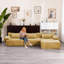 Canapé modulaire modulaire en chenille 3 places avec repose-pieds et coussins ergonomiques-2061942802