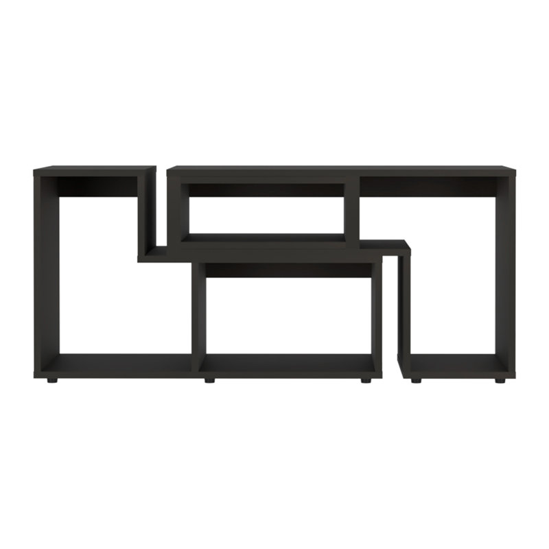 Kyli Unfinished TV Stand for TVs up to 60", Black
