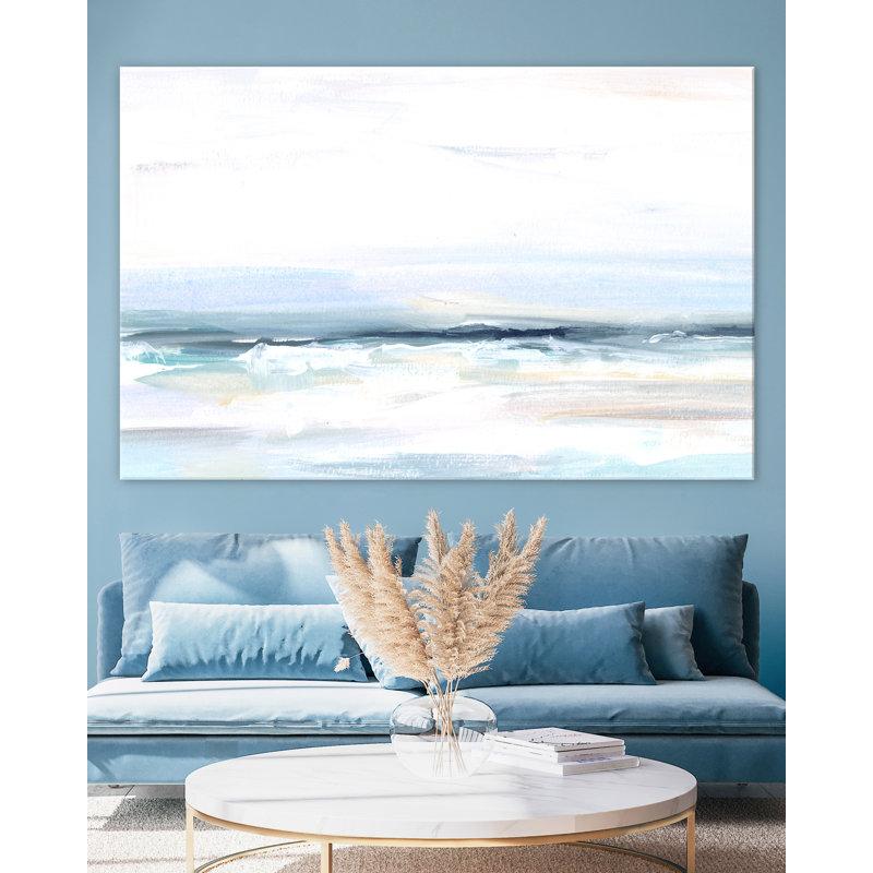 «Ocean Tide 3» par Katie Ré Scheidt, H 16 po x l 23 po, Toile tendue