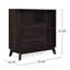 Armoire Mid-Century moderne en faux bois -, hauteur de 38,43 po, intérieur spacieux avec tiroir de rangement en bois chic, largeur de 35,42 po, tablettes et poignées-1661547654