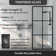 34 In. W X 72 In. H Fixed Framed Shower Door In Matte Black Finish With Patterned Glass