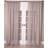 Solid 100% Linen Sheer Rod Pocket Header Curtain Panel for Bedroom & Living Room-712351760-768794306
