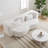 2-In-1 Folding Convertible Sofa Bed - 78 Inch Boneless Teddy Loveseat Sleeper, Foldable Floor Futon Couch With Pillow, Pull-Out Modular Matress For Small Spaces (Living Room/Bedroom/Dorm)-1793076939