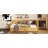 Twin Size Bed Frame With Upholstered Linen  Yellow  & 2 Storages - Daybed, No Box Spring For Organized Living Yellow , Smart Storage-1349693202