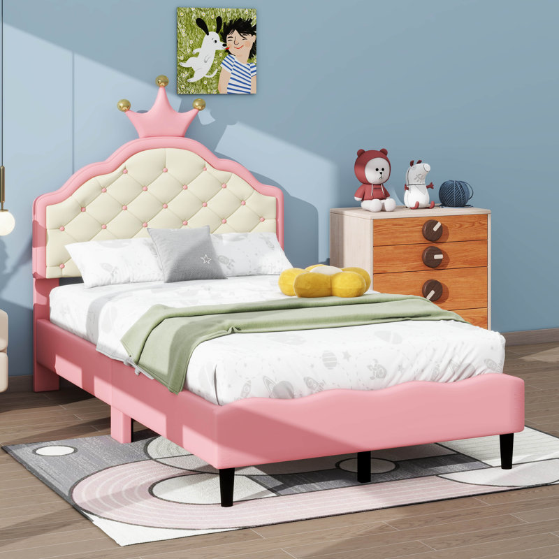 Lit plateforme tapissier Rochford, Lit simple